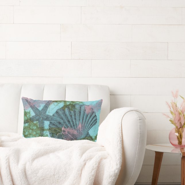 Sea Star and Scallop Lumbar Cushion (Couch)