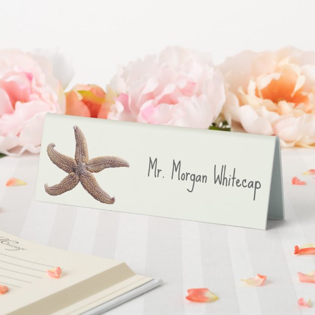 Sea Star Tented Place Cards With Name Template (In SItu (Wedding))