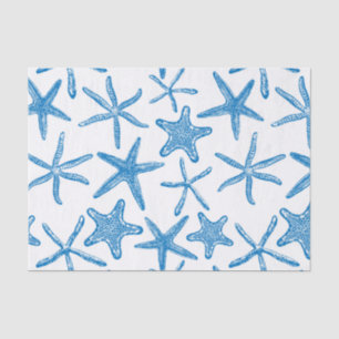 Sea stars in blue tissue paper
