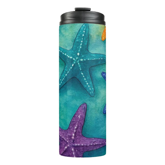 Sea Stars Thermal Glass Thermal Tumbler (Front)