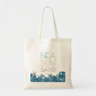 Sea Sun Sand Summer Beach Tote Bag