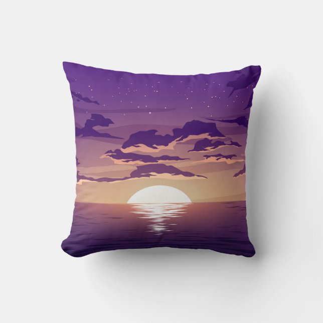 Sea Sunset Cushion (Front)