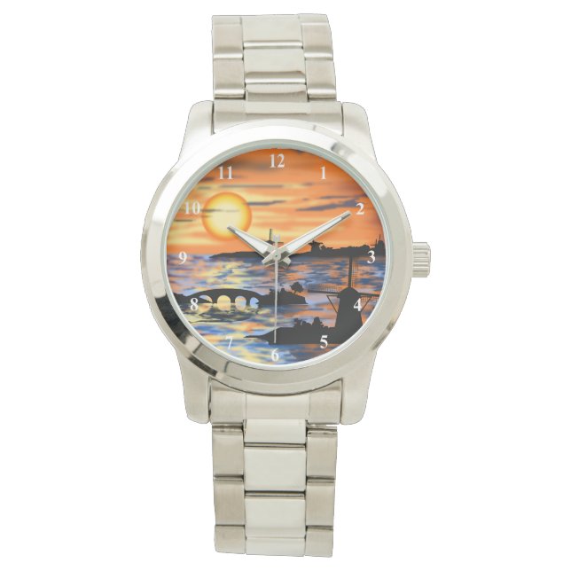 Sea Sunset Watch Gift - Painting (Front)