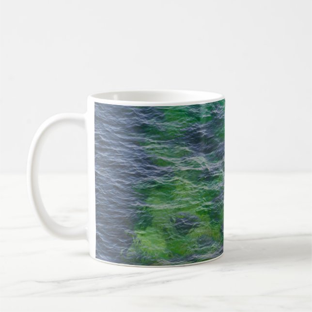 Sea surface pattern coffee mug (Left)