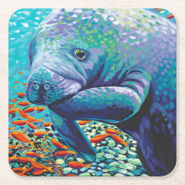 Sea Sweetheart II Square Paper Coaster (Front)