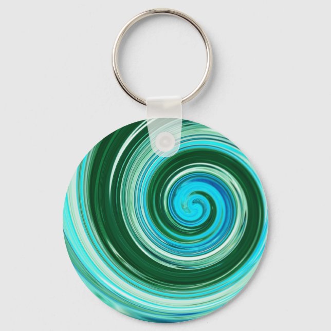 Sea Swirl Custom Keychains to Personalise! (Front)