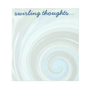 Sea Swirl Custom Notepads to Personalise ~ 2 sizes