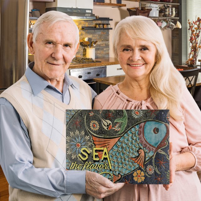 Sea The Flavour Mosaic Fish Cutting Board (Creator Uploaded)