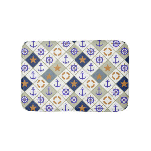 Sea Theme Pattern 2 Bath Mat