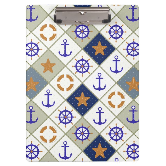 Sea Theme Pattern 2 Clipboard (Front)