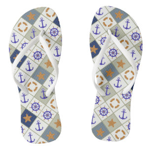 Sea Theme Pattern 2 Thongs