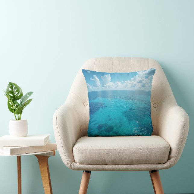 Sea Throw Pillow (Chair)