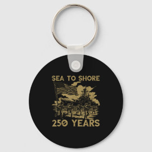 Sea to shore 250 years 250th anniversary usa men key ring