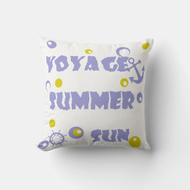 Sea, travel , summer cushion (Front)