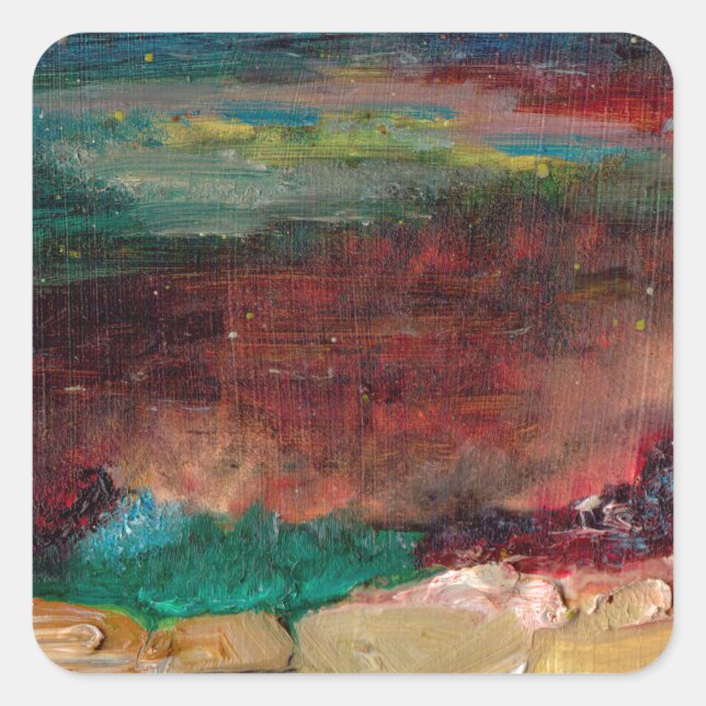 Sea Treasure Square Sticker (Front)