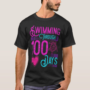 Sea turtle 100 Days of School teacher students T-Shirt