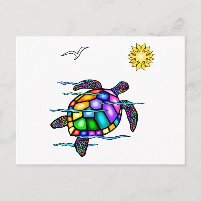 Sea Turtle #1 Postcard (Front)