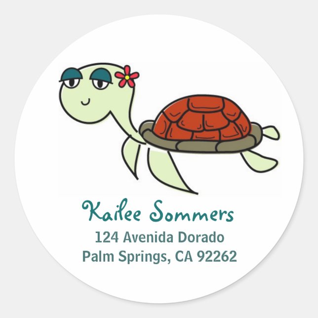 Sea Turtle Address Labels (Front)