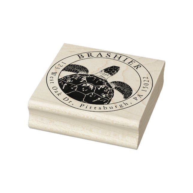 Sea Turtle Address Stamp (Stamp)