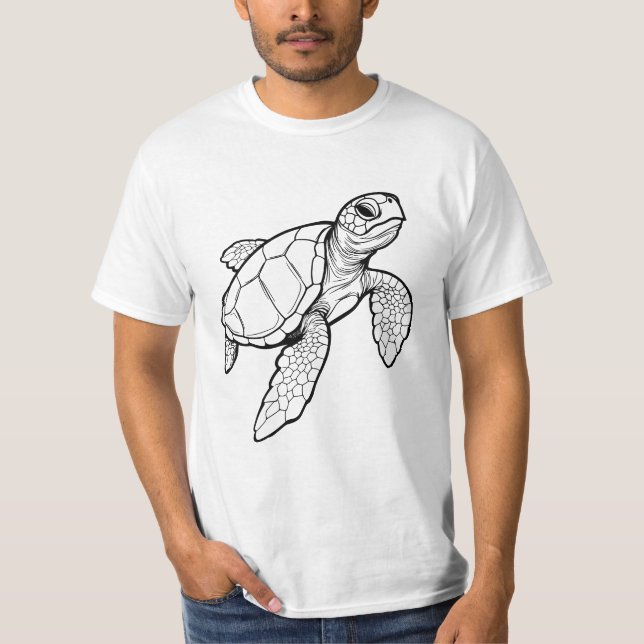 sea turtle anatomy t-shirt, sweatshirt T-Shirt (Front)