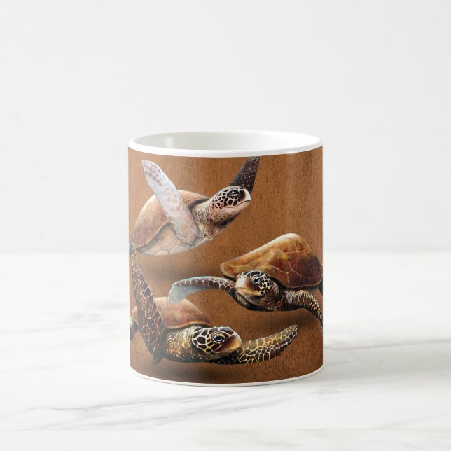 Sea Turtle Animals Extinction Save The Turtles Coffee Mug (Center)