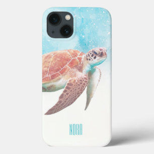 Sea Turtle Art iPhone 13 Case