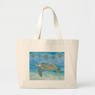 Sea Turtle Artwork Tote Bag