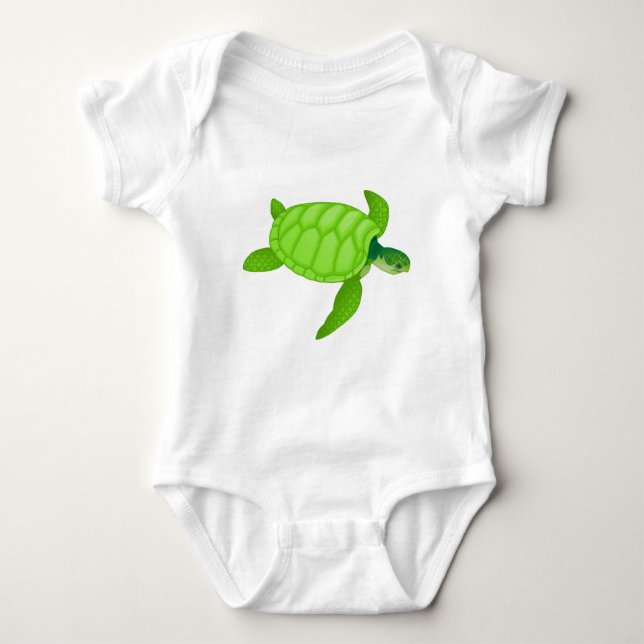Sea Turtle Baby Bodysuit (Front)