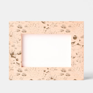 Sea Turtle Baby Happy and Cute Character Etched Frames