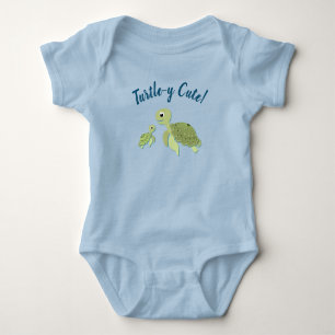 Sea Turtle Baby Shower Co-Ed Gender Neutral Bodysuit