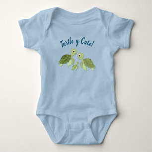 Sea Turtle Baby Shower Co-Ed Gender Neutral Bodysuit