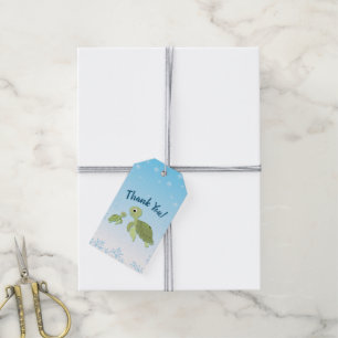 Sea Turtle Baby Shower Cute Under the Sea Gift Tags