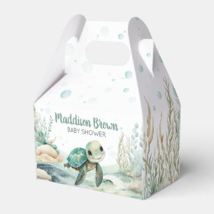 Sea Turtle Baby Shower Favour Box