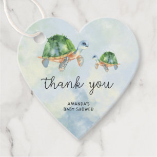 Sea turtle - Baby shower thank you Favour Tags