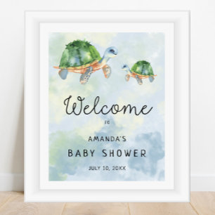 Sea Turtle - BABY Shower Welcome Sign