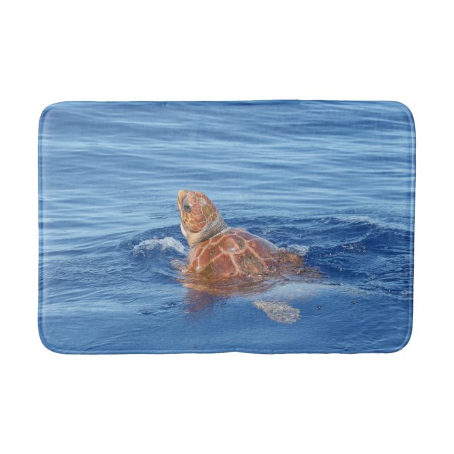 Sea turtle bath mat (Front)