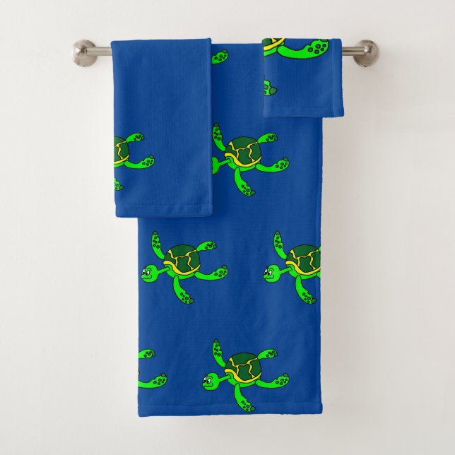 Sea Turtle Bath Towel Set (Insitu)