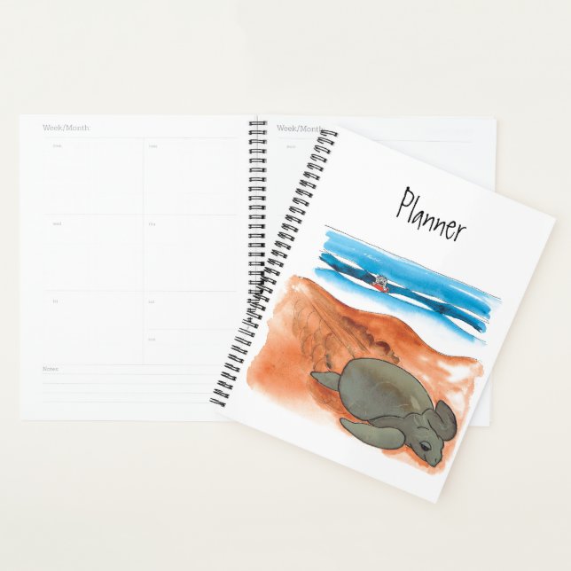 Sea Turtle Beach Fun Colourful Planner (Display)