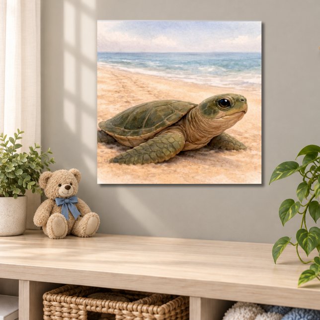 Sea Turtle Beach  Poster (Creator Uploaded)
