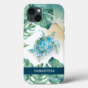Sea Turtle Beachy Custom Phone Case