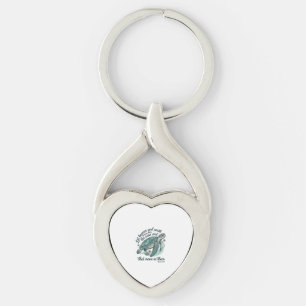 Sea Turtle Bible Verse Vintage Engraving Design_1 Key Ring