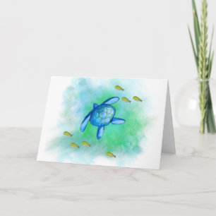 Sea Turtle Birthday Card