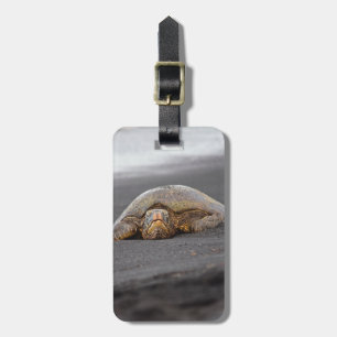 Sea Turtle - Black Sand Beach - Luggage Tag