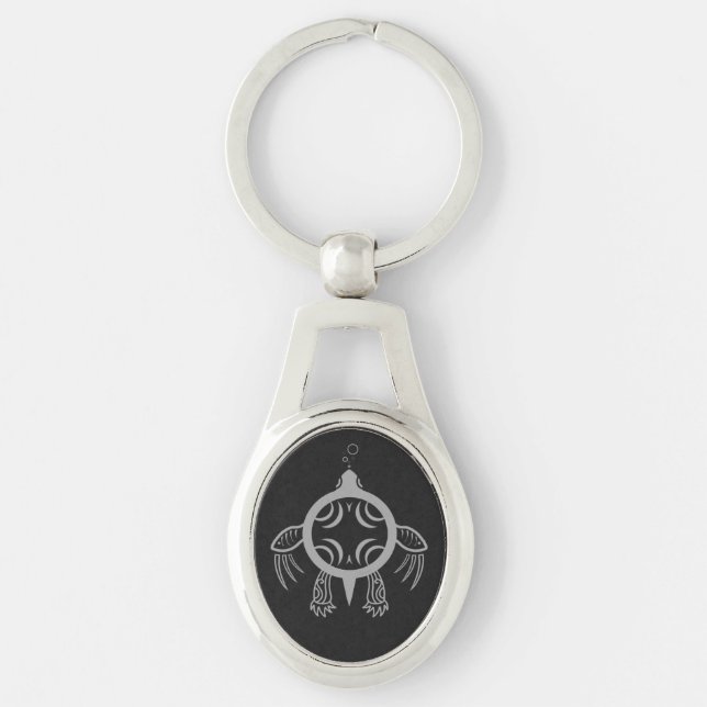Sea Turtle Bubbles Key Ring (Front)