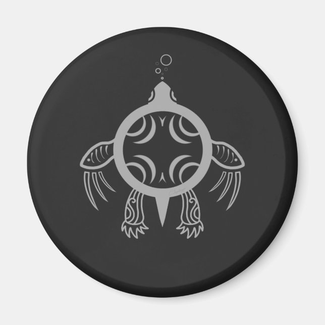 Sea Turtle Bubbles Magnet (Front)