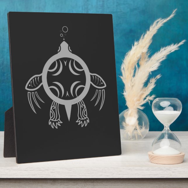 Sea Turtle Bubbles Plaque (Side)
