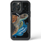 Sea Turtle Bubbles Wave Art