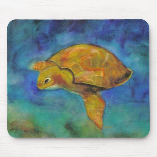 Sea Turtle by Paula Atwell Mouse Pad (Front)