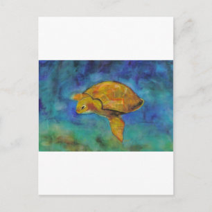 Sea Turtle by Paula Atwell Postcard
