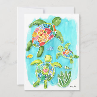 Sea Turtle Card